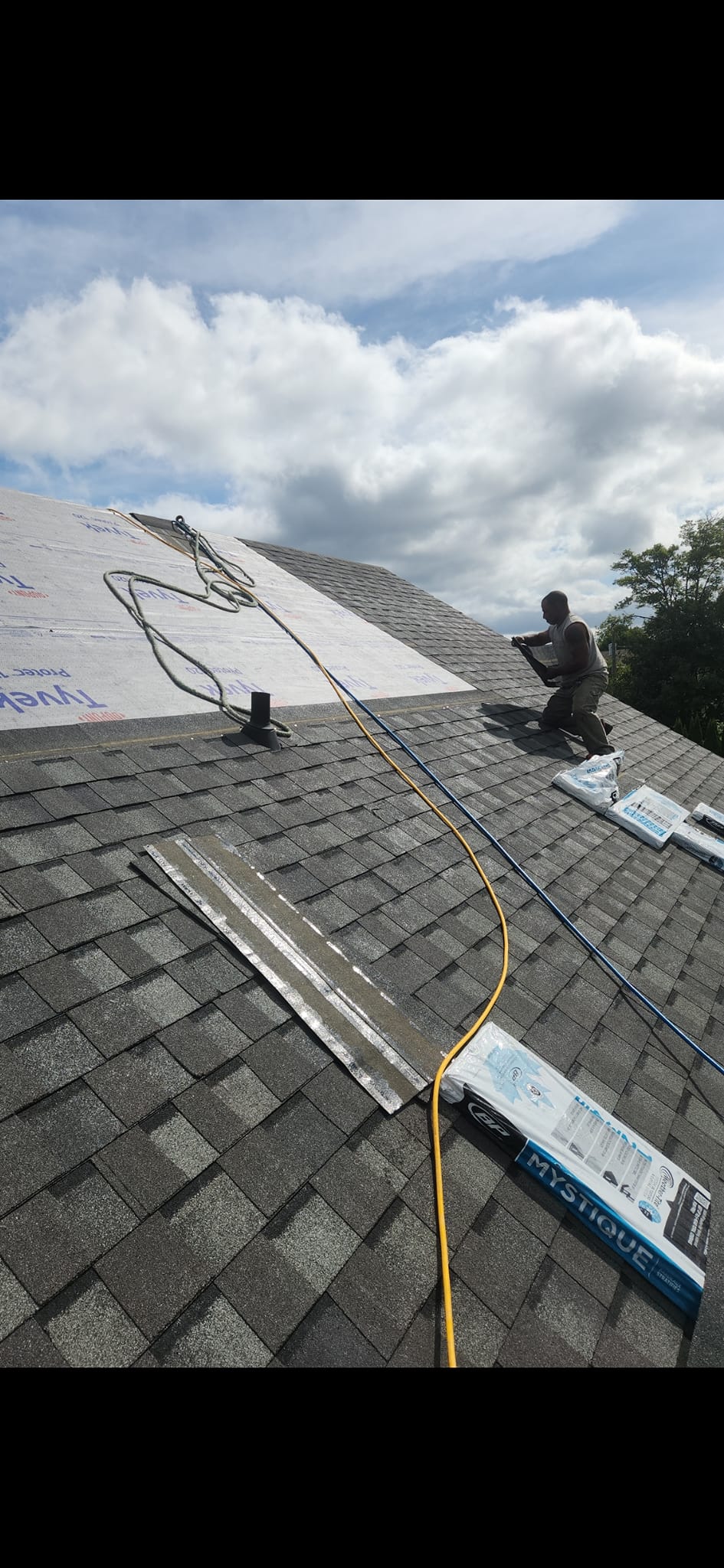 Completed roofing project